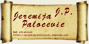Jeremija Paločević vizit kartica